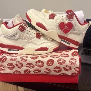 Jordan Sneaker Interior Label in Pink and White